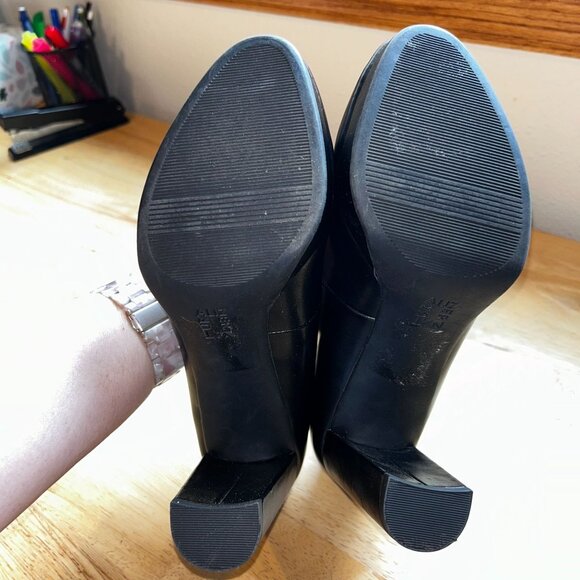 Naturalizer Women's Berlin Black Platform Block Slip-on Pumps Sz 8.5 - Picture 8 of 8